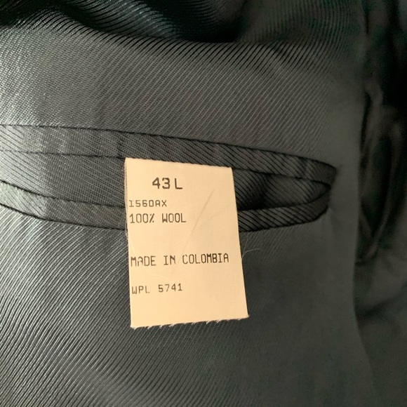 Oscar de la Renta Blue Wool Blazer Suit Coat B419 - Picture 3 of 5